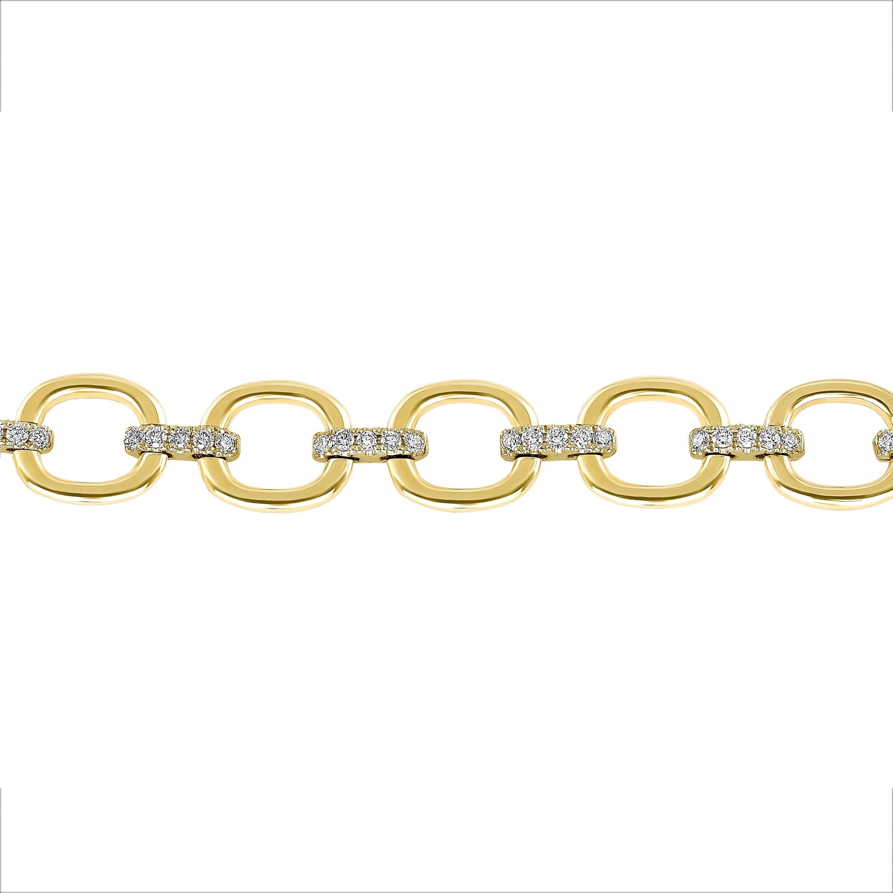 14K Gold Diamond Chain-Link Bracelet Bracelet ABR-100.1Y-D  - Abtin & Co.