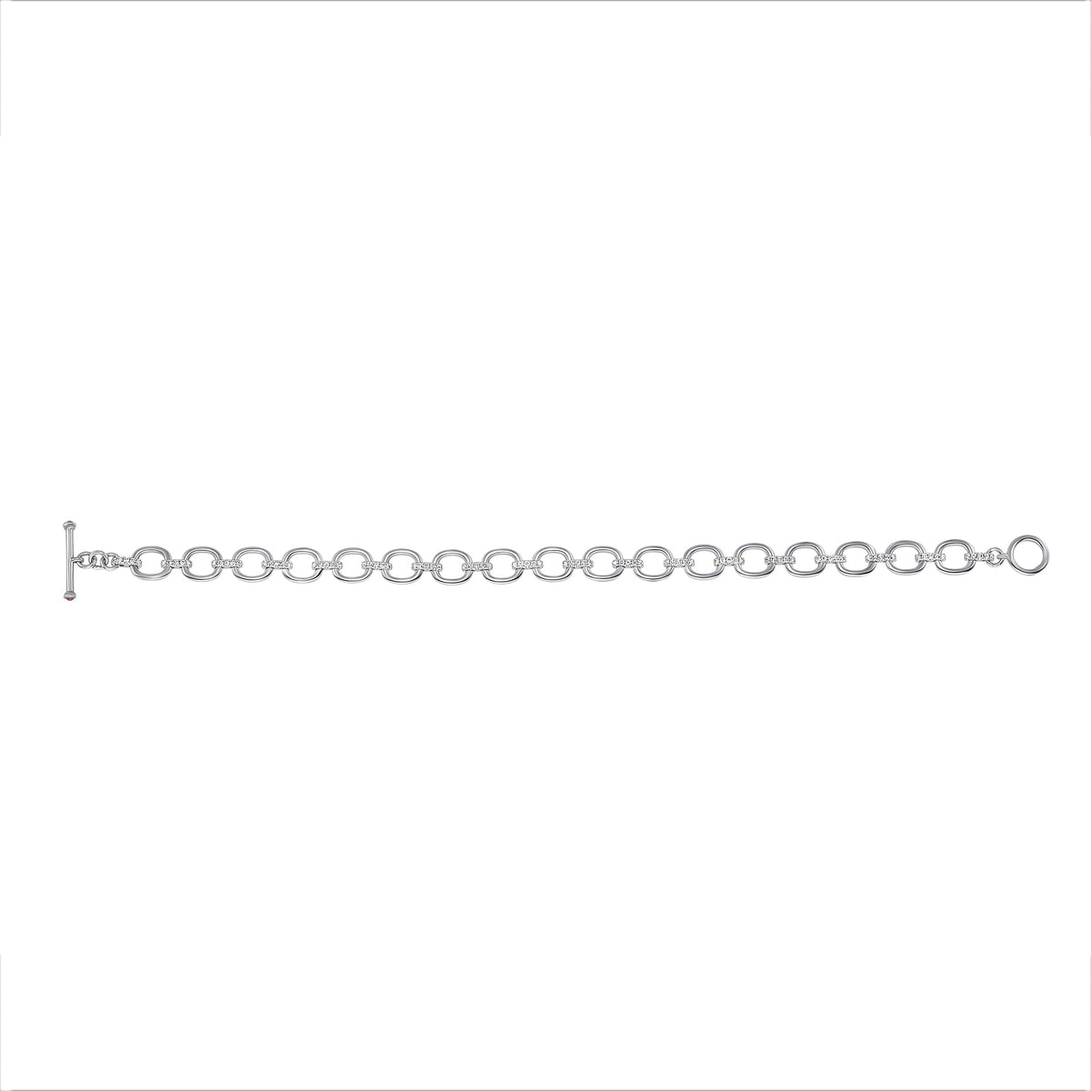14K Gold Diamond Chain-Link Bracelet Bracelet ABR-100.1W-D  - Abtin & Co.