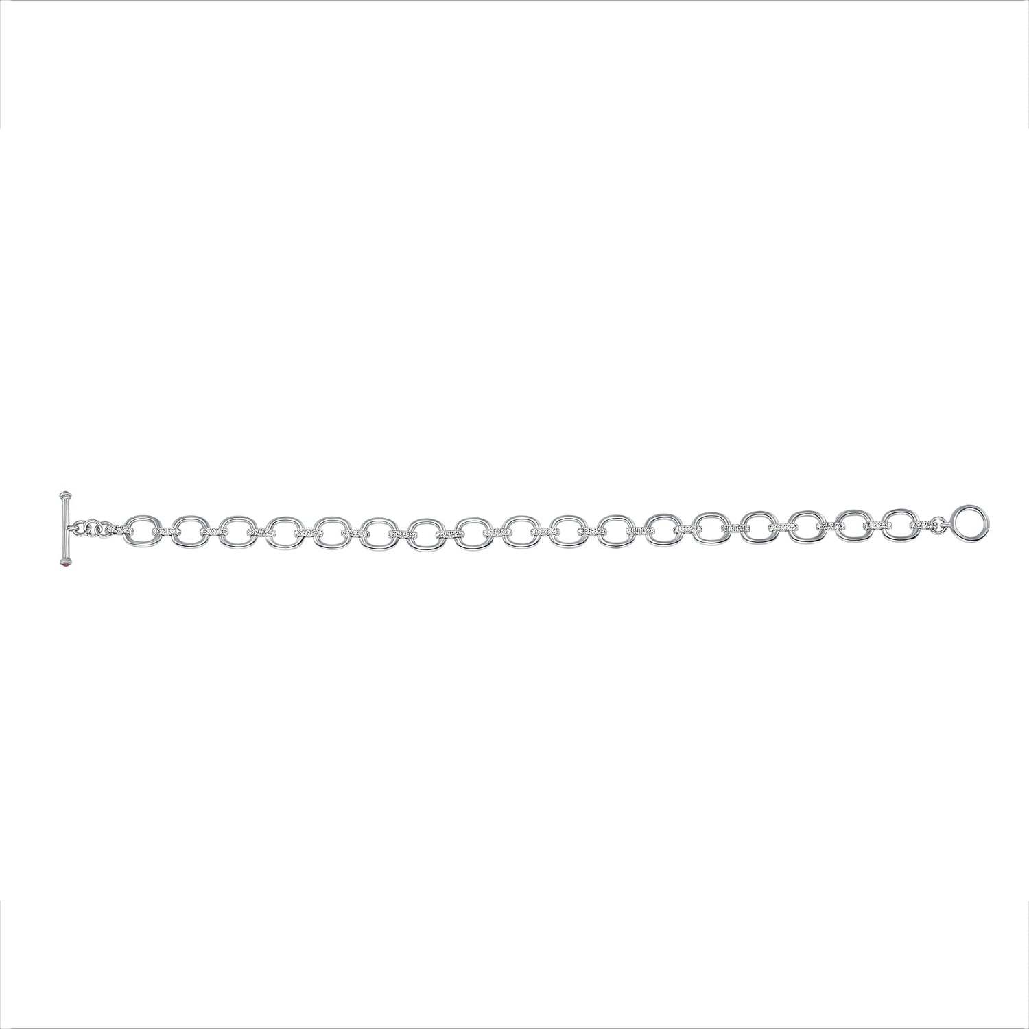 14K Gold Diamond Chain-Link Bracelet Bracelet ABR-100.1W-D  - Abtin & Co.