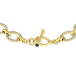 14K Gold Diamond Chain-Link Bracelet Bracelet GGDBR-100.2Y-D  - Abtin & Co.