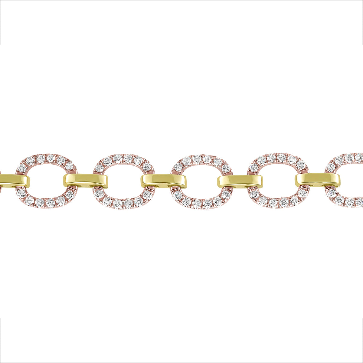 14K Gold Diamond Chain-Link Bracelet Bracelet ABR-100.2C5-D  - Abtin & Co.