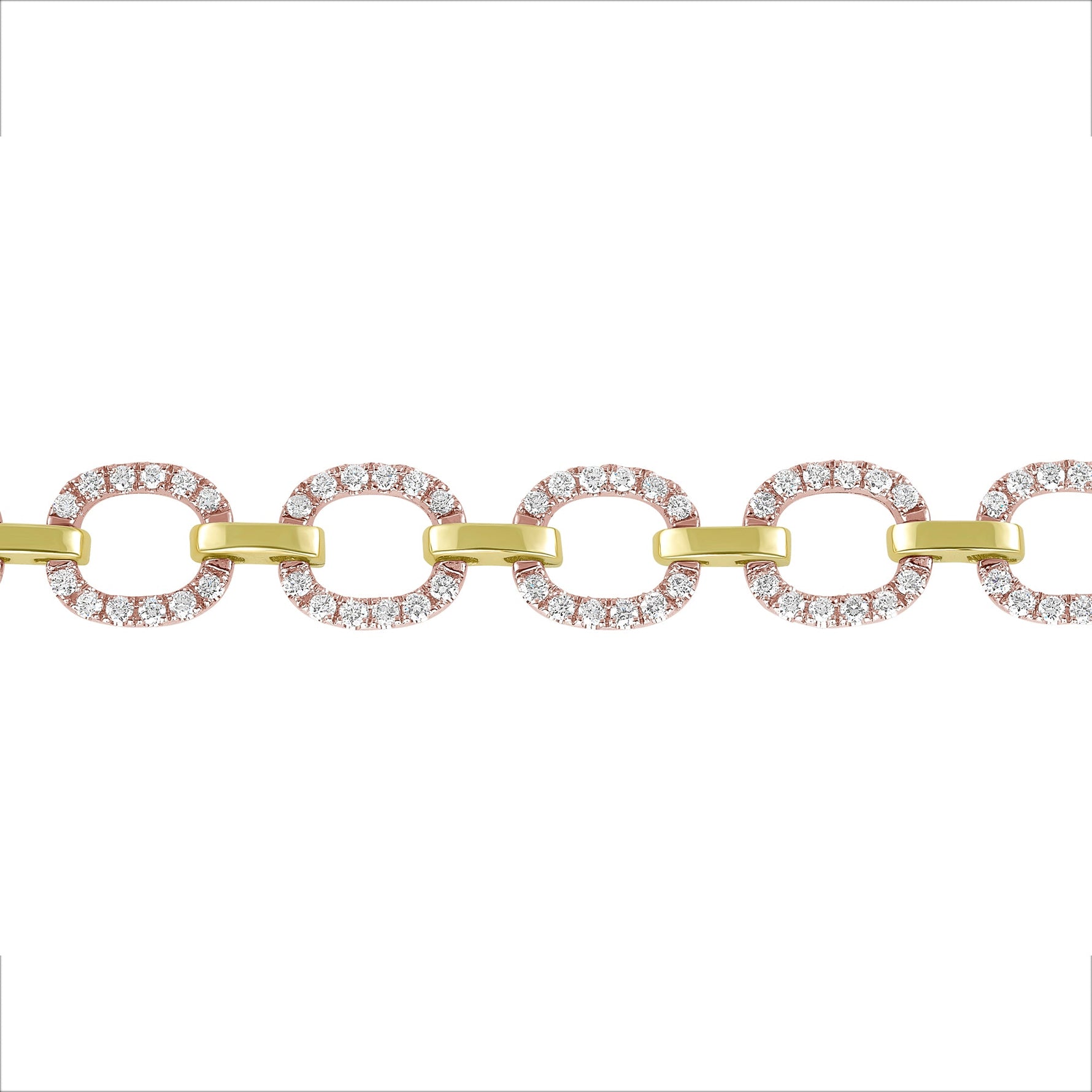14K Gold Diamond Chain-Link Bracelet Bracelet ABR-100.2C5-D  - Abtin & Co.