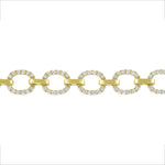14K Gold Diamond Chain-Link Bracelet Bracelet GGDBR-100.2Y-D  - Abtin & Co.