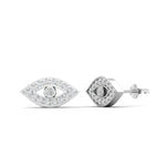 14k Gold Diamond Evil Eye Earring Earring ABE-117-D  - Abtin & Co.