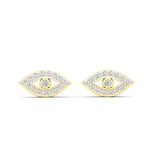 14k Gold Diamond Evil Eye Earring Earring ABE-117-D  - Abtin & Co.