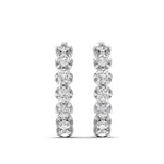14k Gold Diamond Huggie Earrings Earring ABH-106-D  - Abtin & Co.