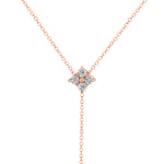14K Gold Diamond Lariat Necklace Diamond Y-Necklace Necklace ABN-119-D  - Abtin & Co.