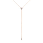 14K Gold Diamond Lariat Necklace Diamond Y-Necklace Necklace ABN-119-D  - Abtin & Co.
