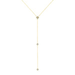 14K Gold Diamond Lariat Necklace Diamond Y-Necklace Necklace ABN-118-D  - Abtin & Co.