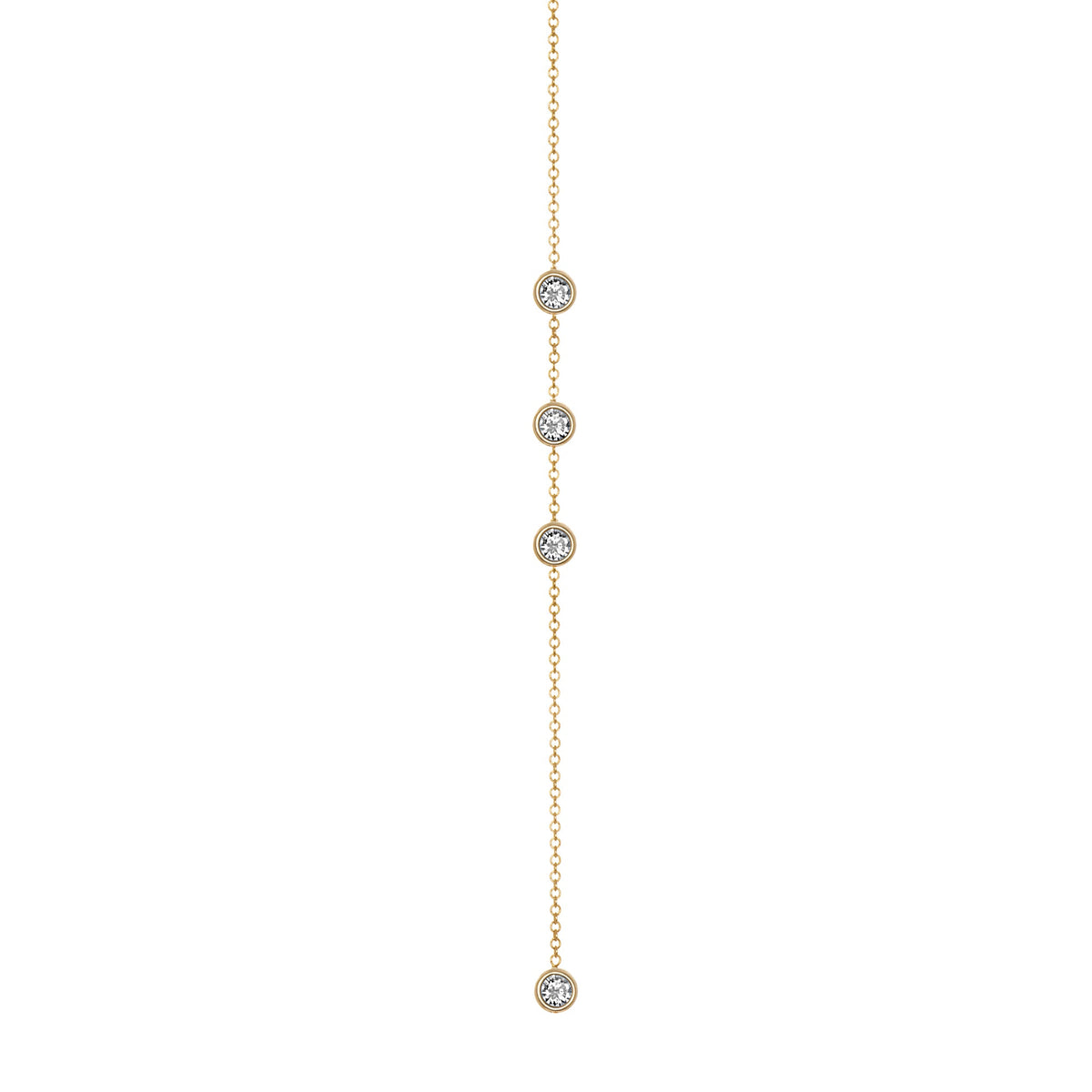 14K Gold Diamond Lariat Necklace Diamond Y-Necklace Necklace ABN-141-D  - Abtin & Co.