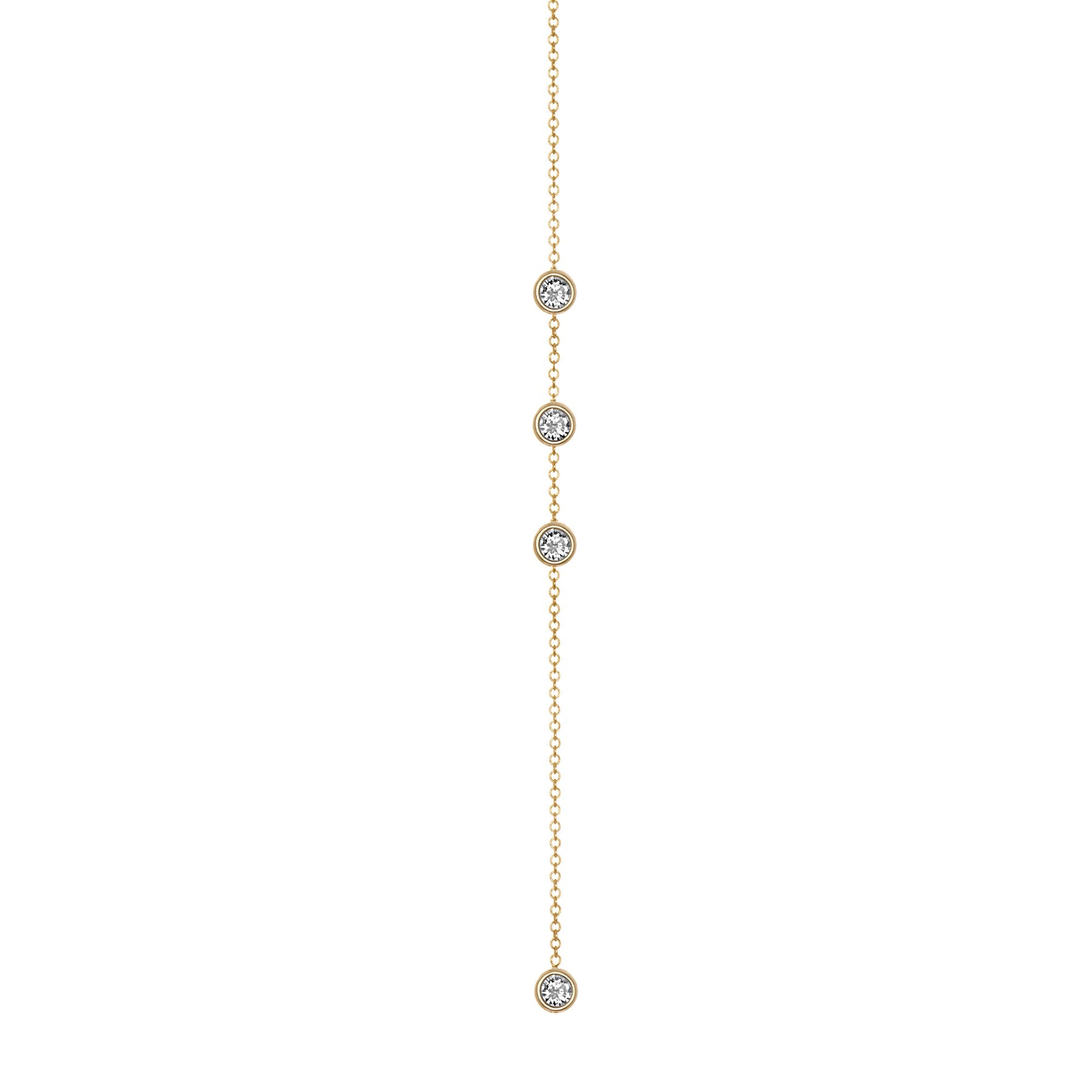 14K Gold Diamond Lariat Necklace Diamond Y-Necklace Necklace ABN-141-D  - Abtin & Co.