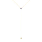 14K Gold Diamond Lariat Necklace Diamond Y-Necklace Necklace ABN-119-D  - Abtin & Co.