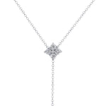 14K Gold Diamond Lariat Necklace Diamond Y-Necklace Necklace ABN-119-D  - Abtin & Co.