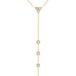 14K Gold Diamond Lariat Necklace Y-Necklace Necklace ABN-140-DGGD  - Abtin & Co.