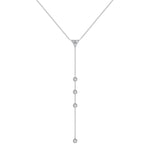 14K Gold Diamond Lariat Necklace Y-Necklace Necklace ABN-140-DGGD  - Abtin & Co.