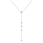 14K Gold Diamond Lariat Necklace Y-Necklace Necklace ABN-140-DGGD  - Abtin & Co.