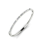 14k Gold Diamond Pyramid Stud Bangle Bangle ABA-10-D  - Abtin & Co.