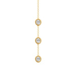 14K Gold Diamond Y-Necklace Lariat Necklace Necklace ABN-34.1-D  - Abtin & Co.