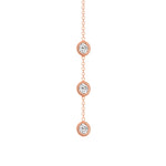 14K Gold Diamond Y-Necklace Lariat Necklace Necklace ABN-34.1-D  - Abtin & Co.