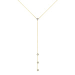 14K Gold Diamond Y-Necklace Lariat Necklace Necklace ABN-110-D  - Abtin & Co.