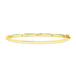 14K Gold Emerald and Diamond Bangle Bangle ABA-20Y-EMD  - Abtin & Co.