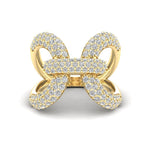 14K Gold Luxe Papillon Diamond Ring Ring ABB-367-D  - Abtin & Co.