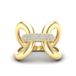 14K Gold Luxe Papillon Diamond Ring Ring ABB-347-D  - Abtin & Co.