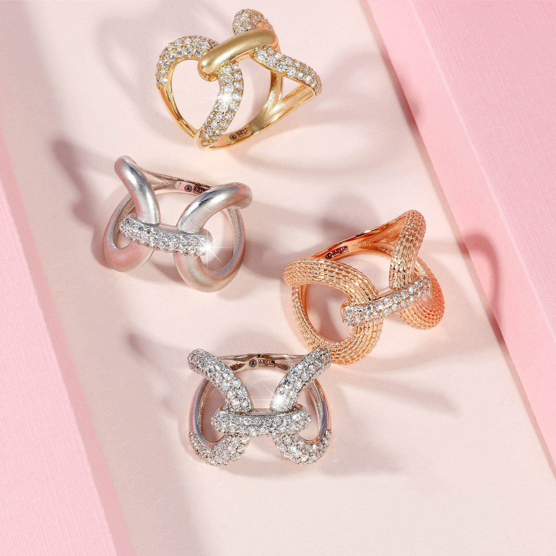 14K Gold Luxe Papillon Diamond Ring Ring ABB-367-D  - Abtin & Co.