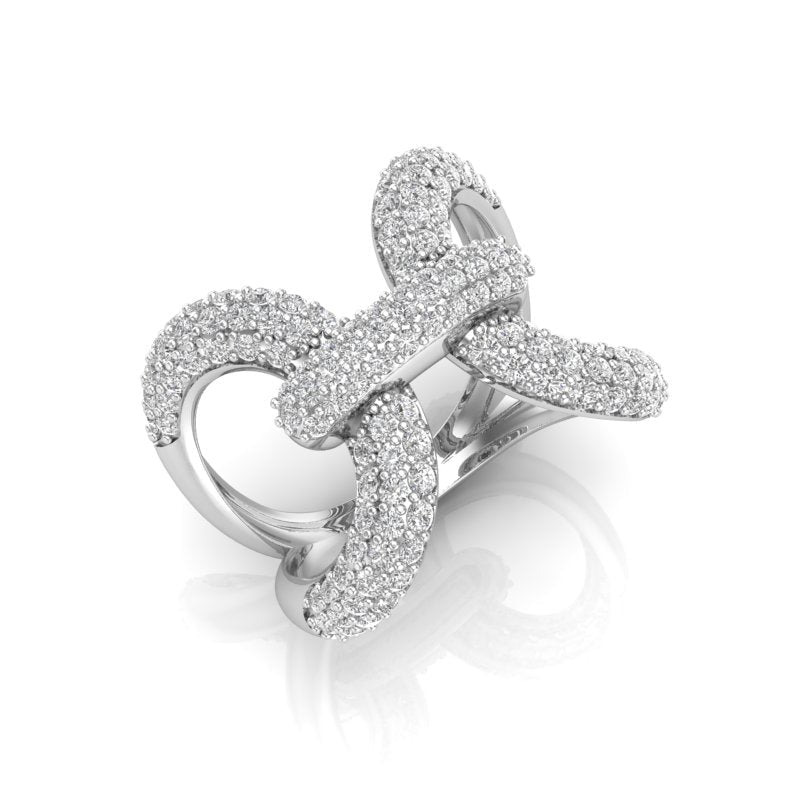 14K Gold Luxe Papillon Diamond Ring Ring ABB-367-D  - Abtin & Co.