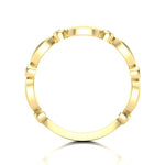 14k Gold Marquise Shape Bezel Diamond Wedding Band Stacking Ring Ring ABB-115-D  - Abtin & Co.