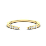 14k Gold Open Minimal Diamond Ring Stacking Band Ring ABB-111-D  - Abtin & Co.