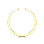 14k Gold Open Minimal Diamond Ring Stacking Band Ring ABB-111-D  - Abtin & Co.