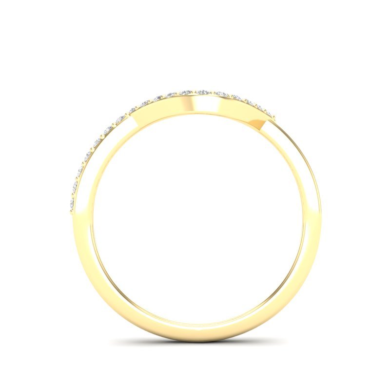 14k Gold Open Teardrop Diamond Fashion Ring Ring ABB-210-D  - Abtin & Co.