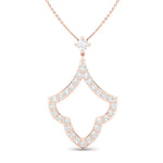 14K Gold Teardrop Diamond pendant Pendant ABP-100-D  - Abtin & Co.