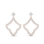 14k Gold Teardrop Fashion Diamond Earring Earring ABE-106.1-D-2  - Abtin & Co.