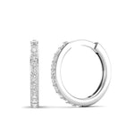 14k Gold/Diamond Huggie Earrings Earring ABH-105-D  - Abtin & Co.