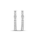 14k Gold/Diamond Huggie Earrings Earring ABH-105-D  - Abtin & Co.