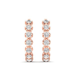 14k Gold Diamond Huggie Earrings - Abtin & Company 