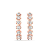 14k Gold Diamond Huggie Earrings - Abtin & Company 