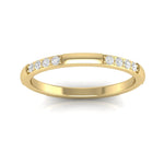 14k Gold Eternity Diamond Stackable Ring Wedding Band - Abtin & Company 