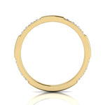 14k Gold Eternity Diamond Stackable Ring Wedding Band - Abtin & Company 