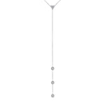 14K Gold Diamond Y-Necklace Lariat Necklace - Abtin & Company 