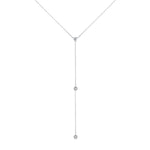 14K Diamond Y-Necklace Lariat Necklace - Abtin & Company 