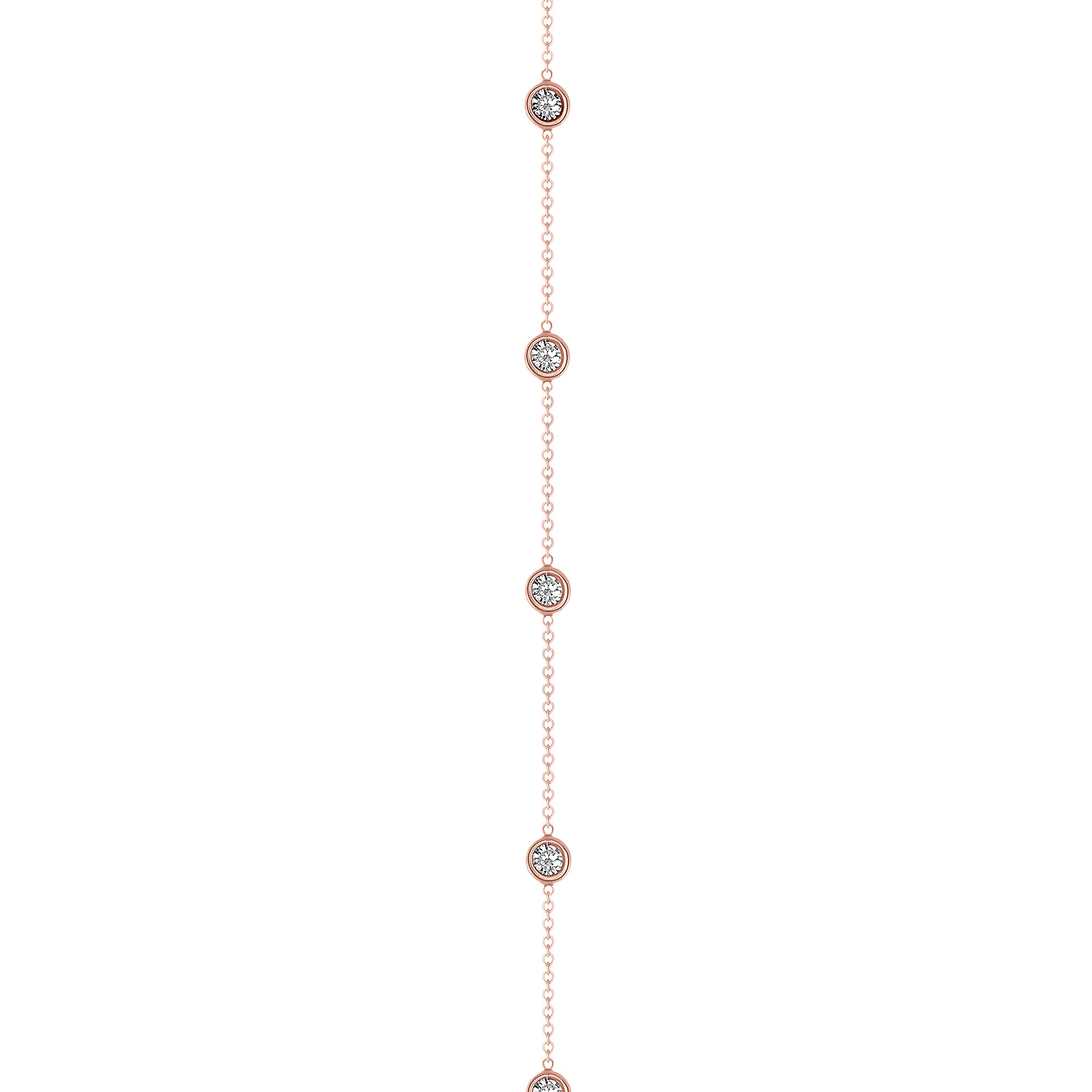 14K Gold Diamond Lariat Necklace Diamond Y-Necklace - Abtin & Company 