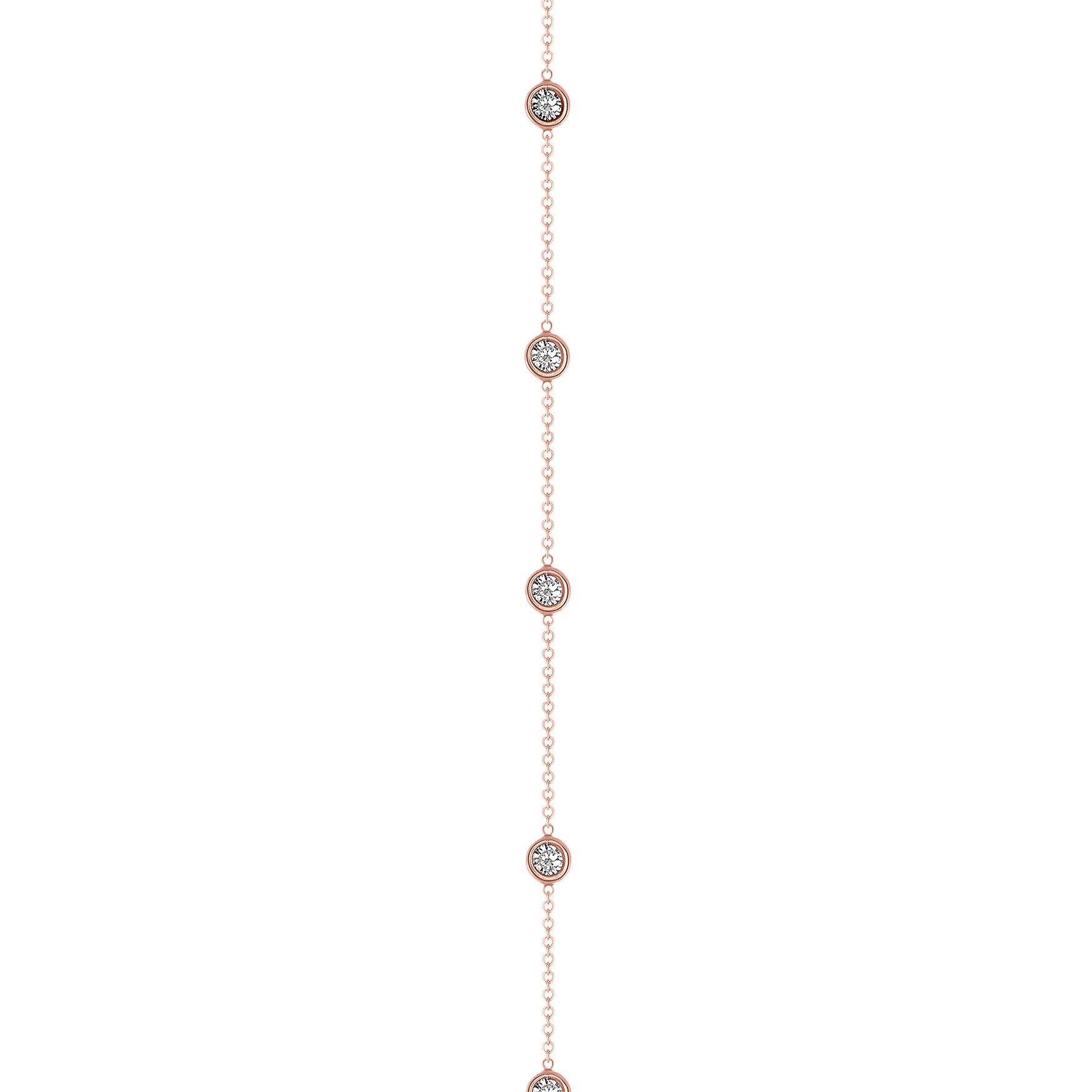 14K Gold Diamond Lariat Necklace Diamond Y-Necklace - Abtin & Company 