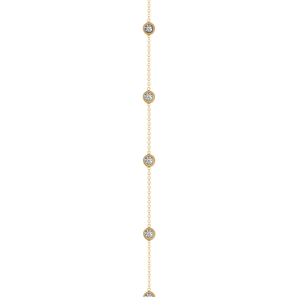 14K Gold Diamond Lariat Necklace Diamond Y-Necklace - Abtin & Company 