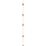 14K Gold Diamond Lariat Necklace Diamond Y-Necklace - Abtin & Company 