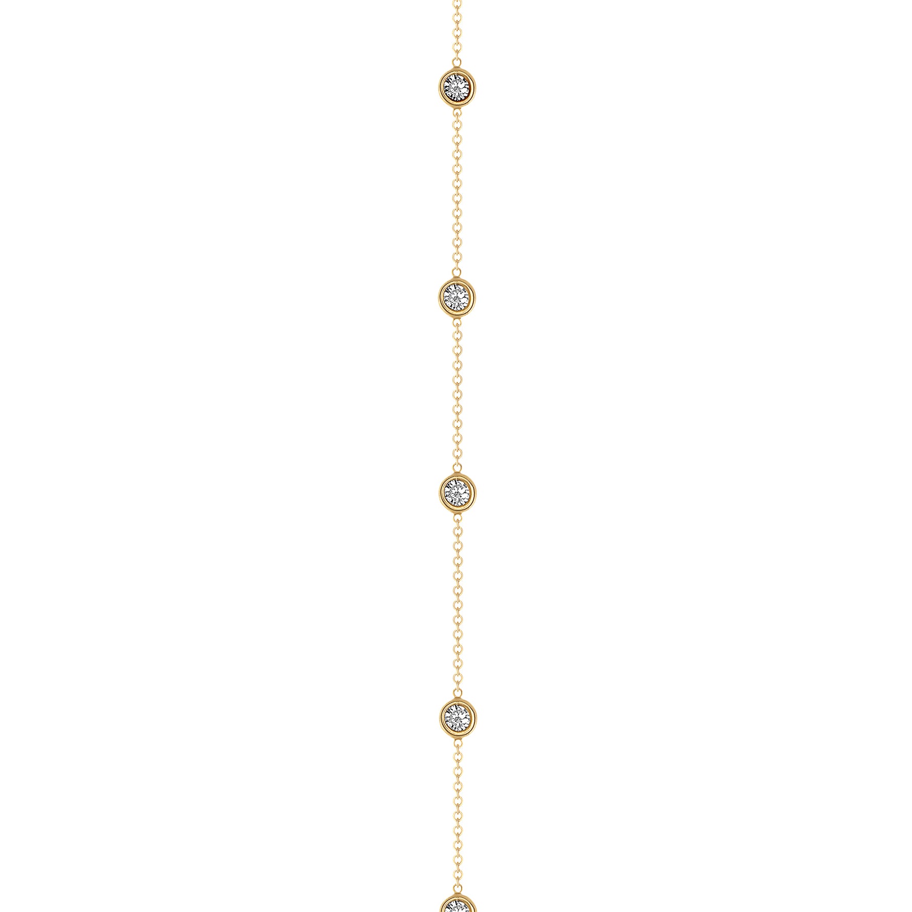 14K Gold Diamond Lariat Necklace Diamond Y-Necklace - Abtin & Company 