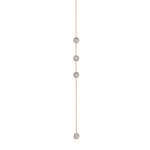 14K Gold Diamond Lariat Necklace Diamond Y-Necklace - Abtin & Company 