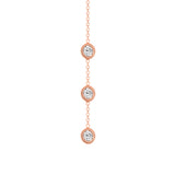 14K Gold Diamond Y-Necklace Lariat Necklace - Abtin & Company 